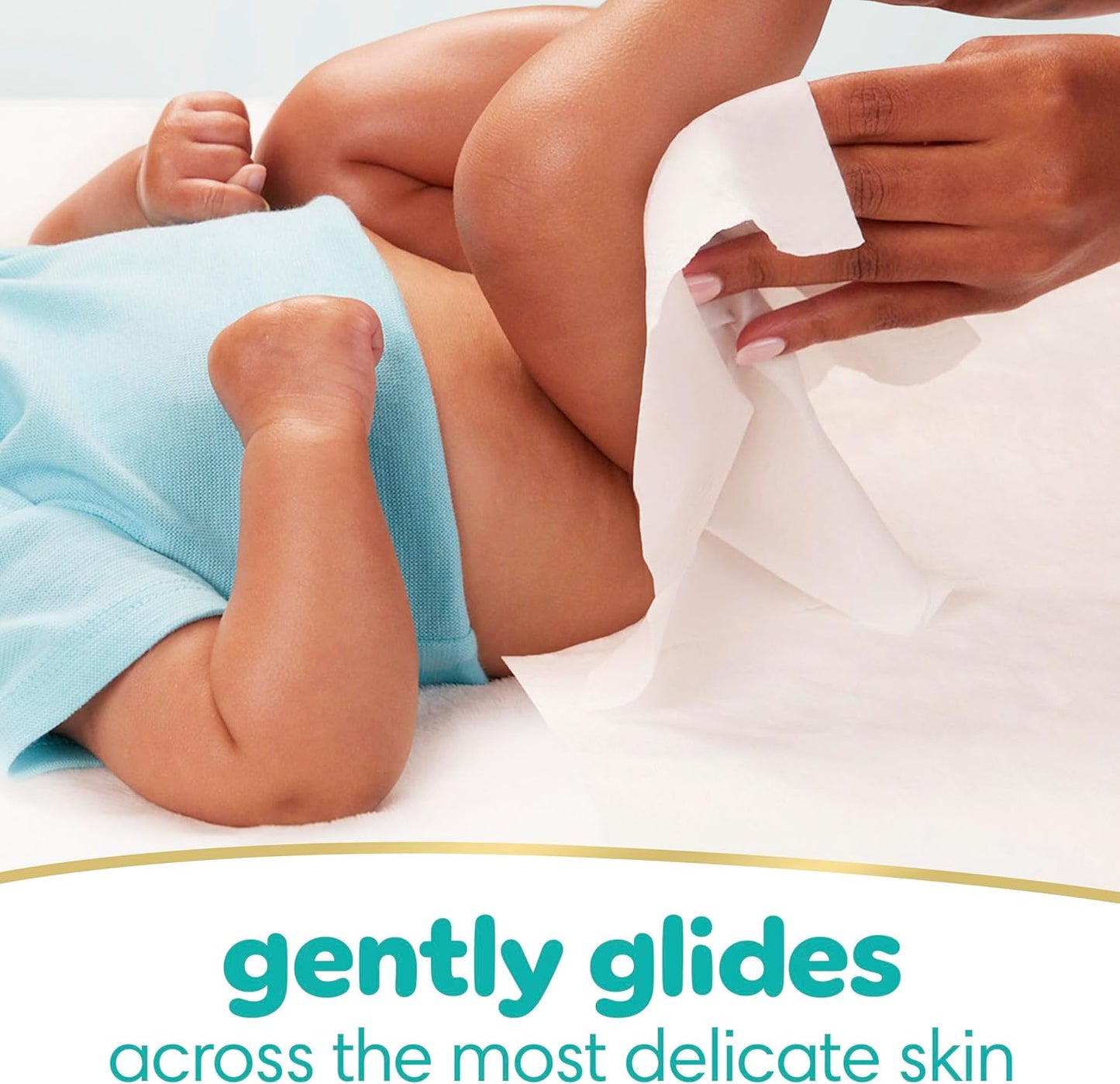Pampers Sensitive Baby Wipes, Water Based, Hypoallergenic and Unscented, 1 Flip-Top (56 Wipes Total)