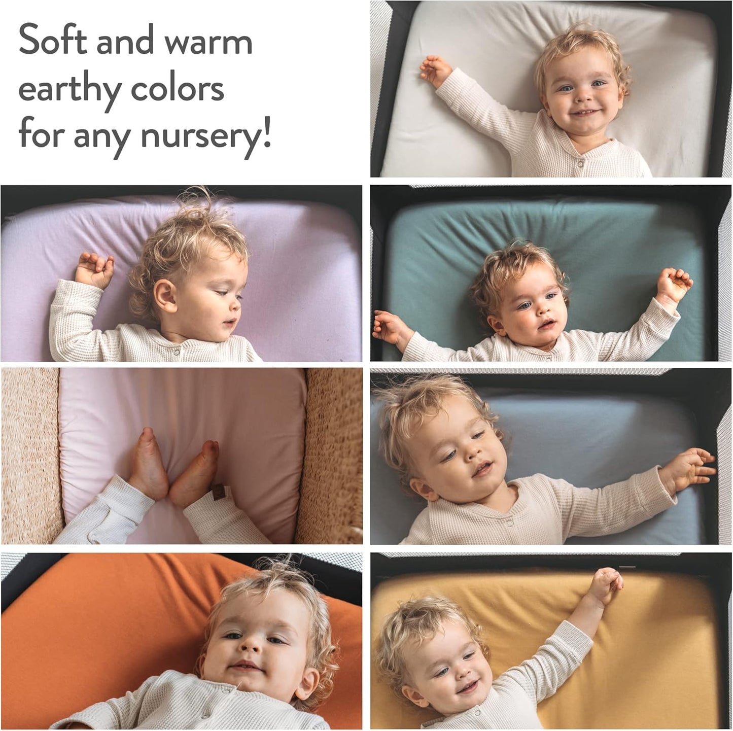 Cradle Sheets Fitted 18 x 36 Inch – Snuggly Soft 100% Jersey Cotton – Mustard Yellow + Burnt Orange – 2 Pack