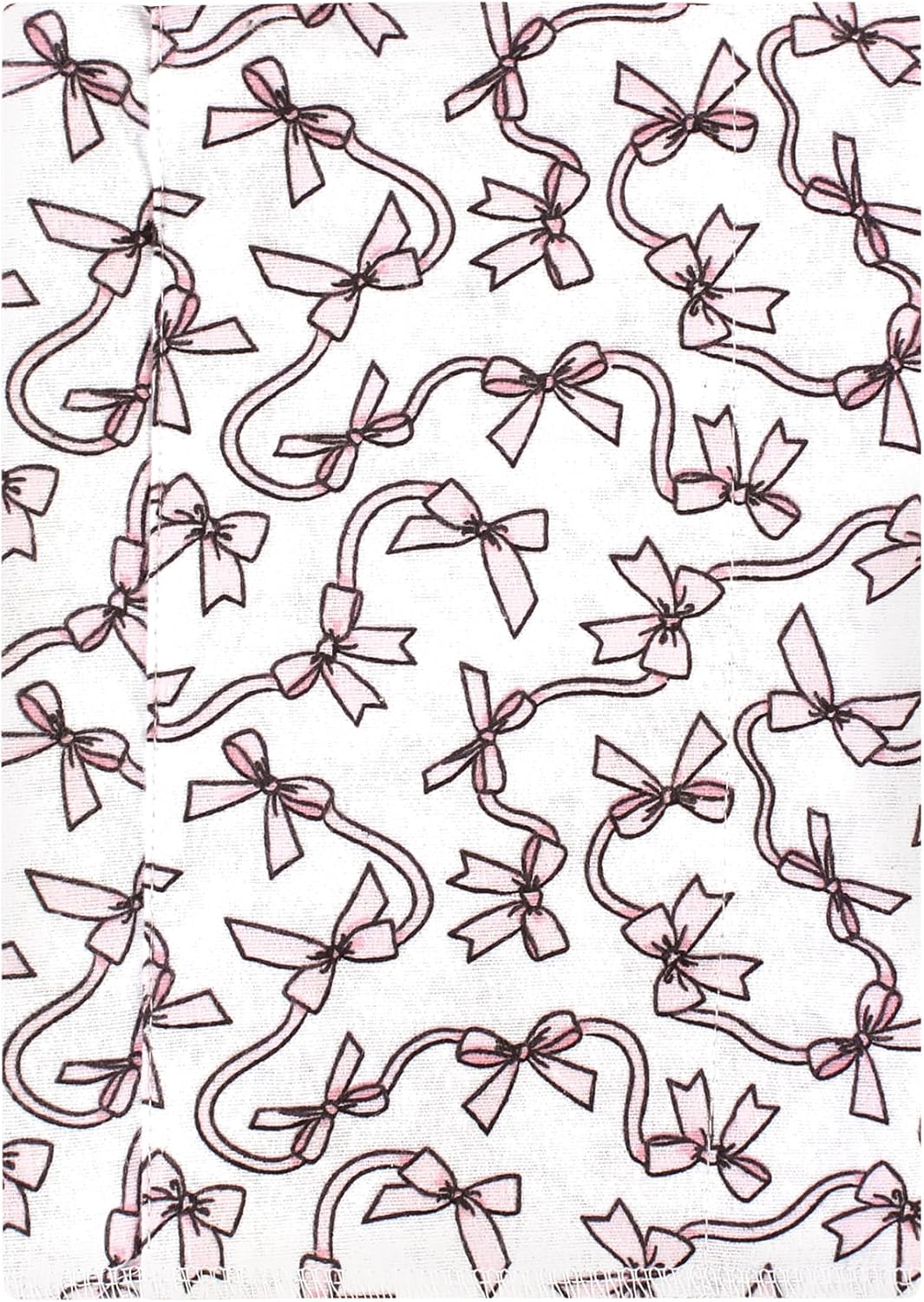 Luvable Friends Hudson Baby Flannel Burp Cloths 4pk, Rose Ribbons