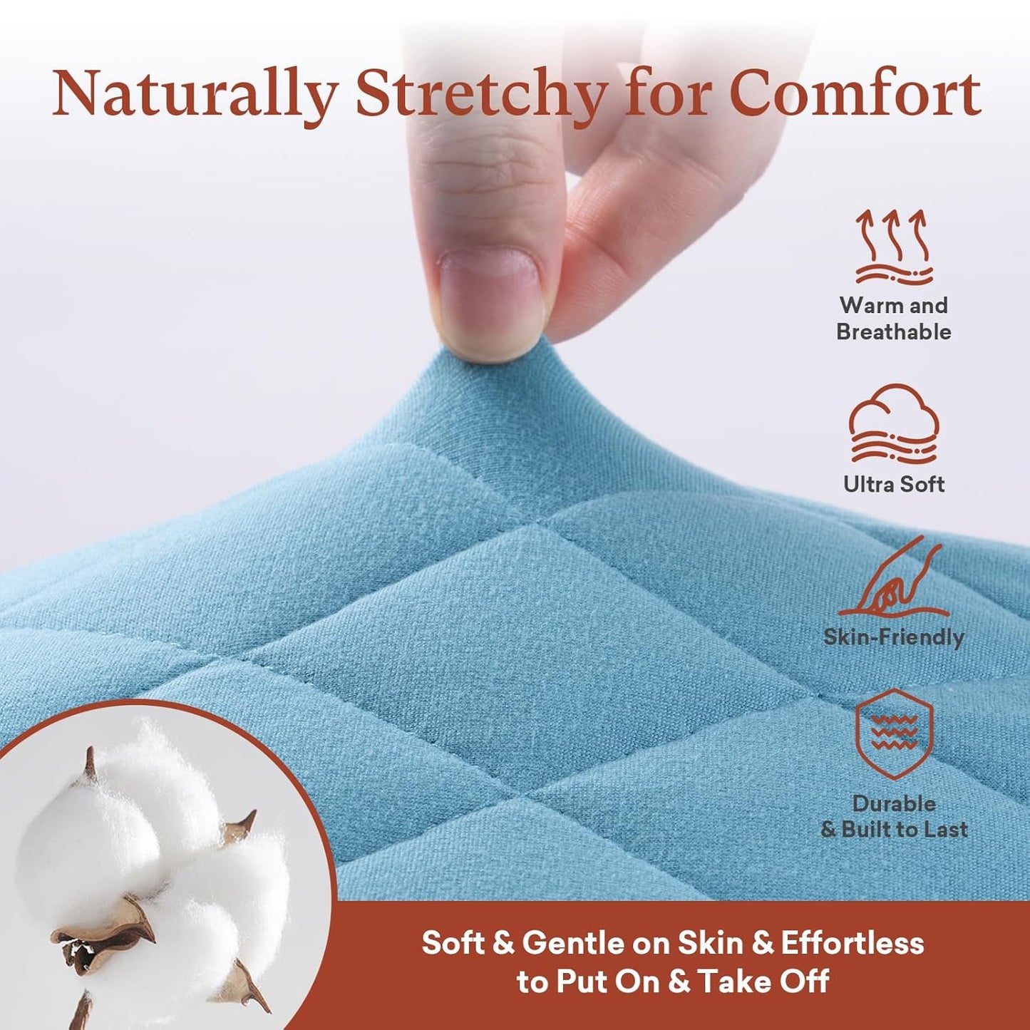 Quilted Changing Table Cover (2-Pack) Fitted Diaper Changing Pad Cover, Soft Breathable Ideal for Boys Girls (2-Pack)