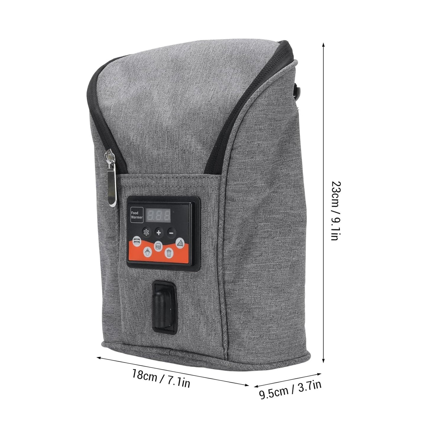 Portable Car Baby Bottle Warmer with Adjustable Temperature Control, Rapid Heating, Bottle Storage Bag, for DC12V Vehicles, Multi Purpose Baby Bottle Warmer Bag, 3.8L Capacity,