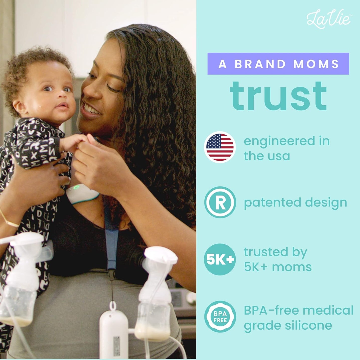 LaVie™ Lactation Massager with Warming for Breastfeeding | Breast Massager with Heat and Vibration for Clogged Ducts, Improved Milk Flow, and Engorged Breast Relief | Increase Milk Supply
