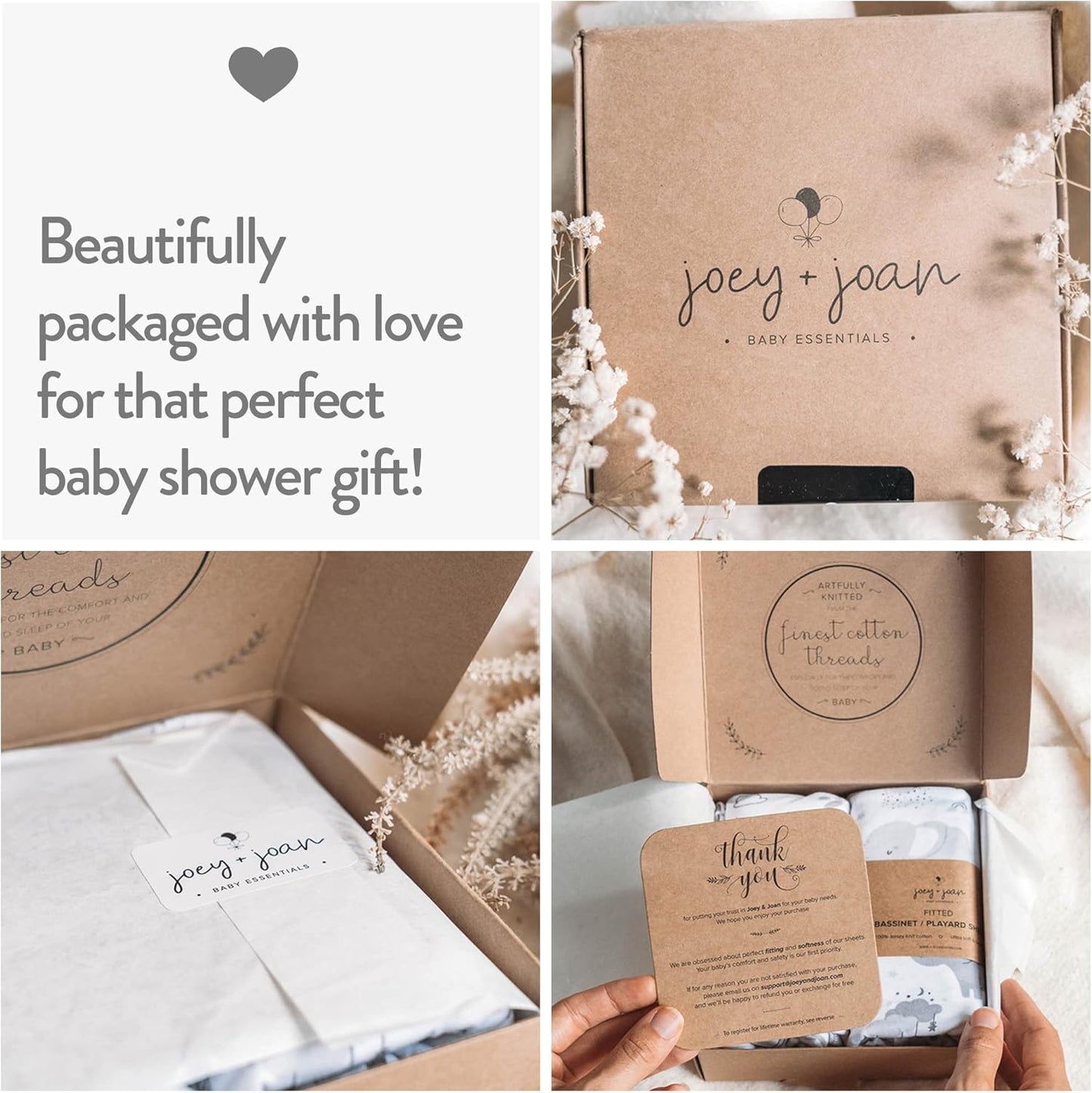 Bassinet Fitted Sheets for Chicco LullaGo Anywhere, Baby Bjorn Cradle and 14 x 29 Mattress Pad – Snuggly Soft 100% Jersey Cotton – 2 Pack