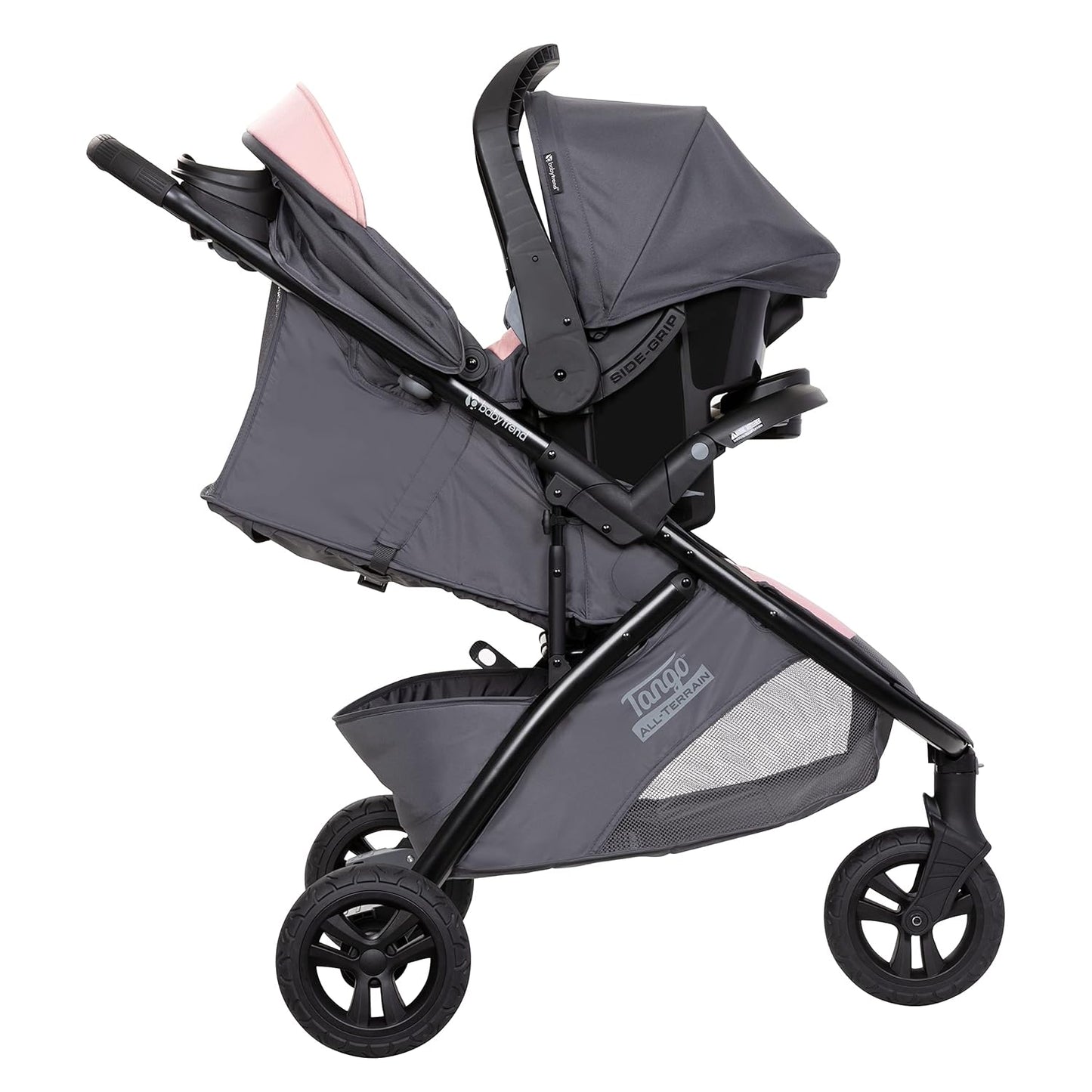 Baby Trend Tango™ 3 All-Terrain Stroller Travel System with EZ-Lift™ PLUS Infant Car Seat, Ultra Pink