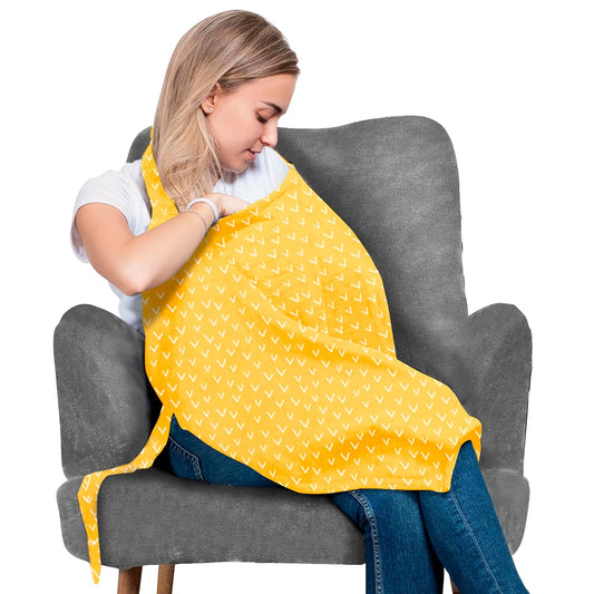 San Francisco Baby Nursing Cover, Breathable 360° Nursing Cover Up, Privacy Breastfeeding Blanket - Luxury Yellow
