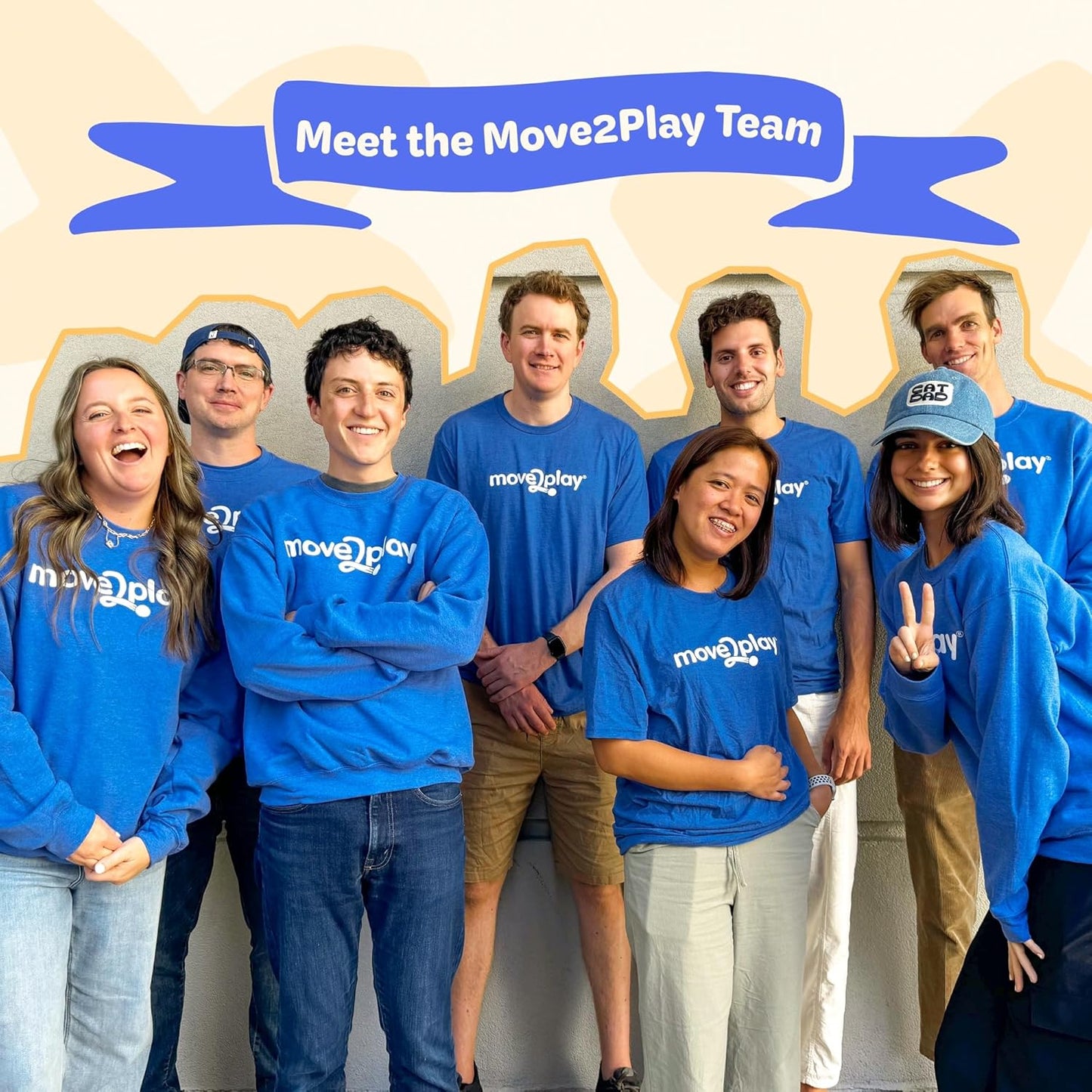 Move2Play, 4-in-1 Baby Play Mat & Activity Center Gym | Walker | Infant Toy for Tummy Time | Birthday Gift for 3, 4, 5, 6, 7, 8, 9, 10, 12 + Month Old Boys & Girls (Yellow)