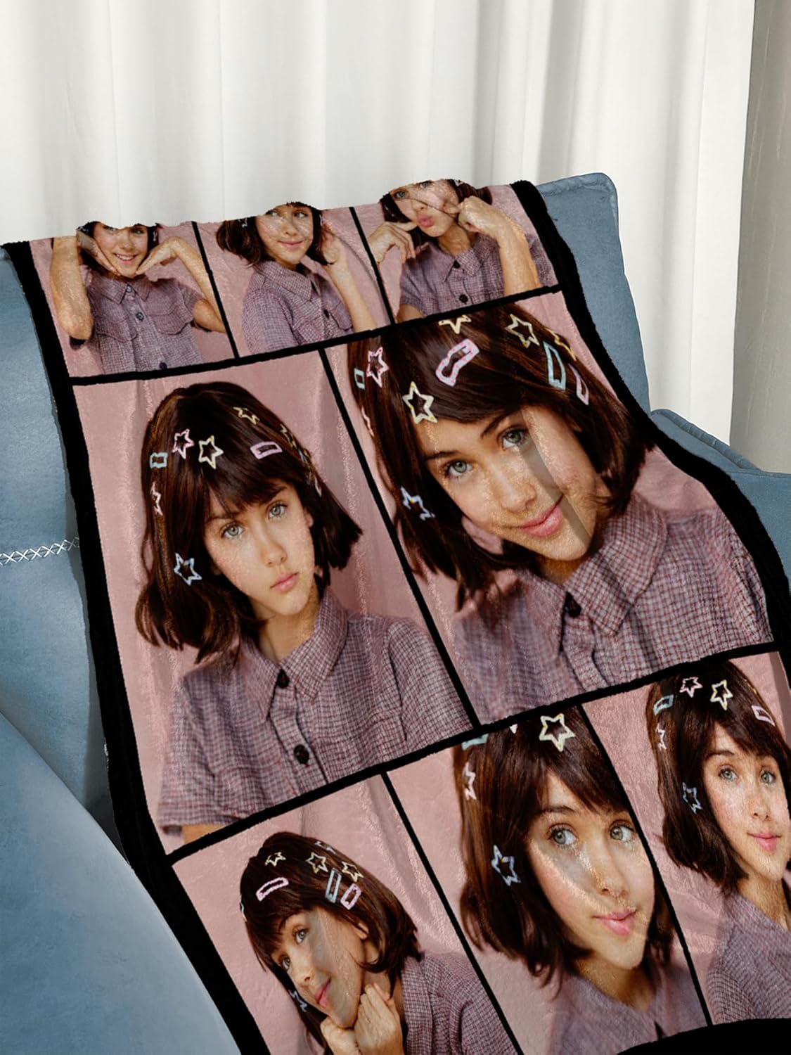 Personalized Blanket Custom Flannel Blanket with Photos Text Customizable Flannel Blanket Gifts for Mom Dad Couple Girlfriend Boyfriend Wife Husband, 40 * 50in