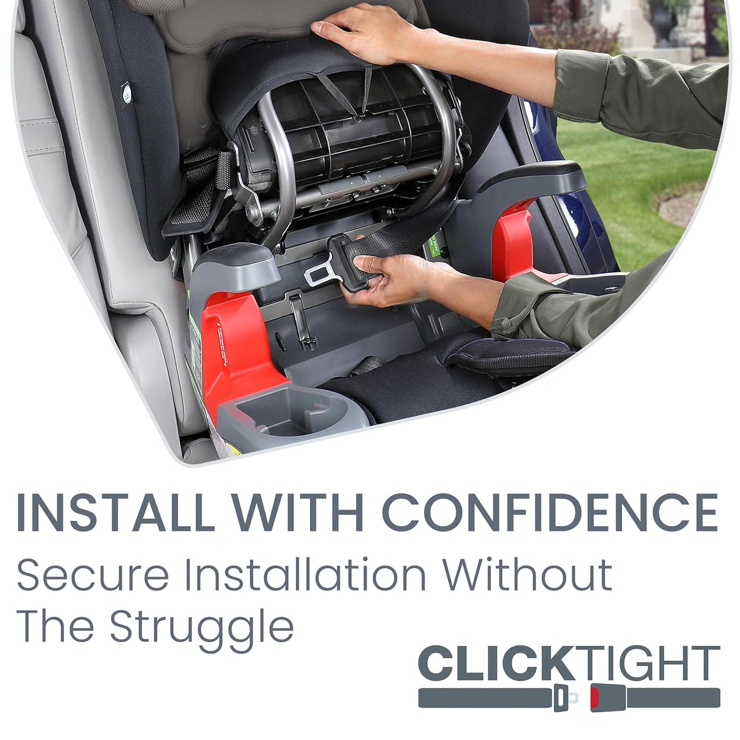 Britax Grow with You ClickTight Harness-2-Booster Car Seat, 2-in-1 High Back Booster, Gray Contour