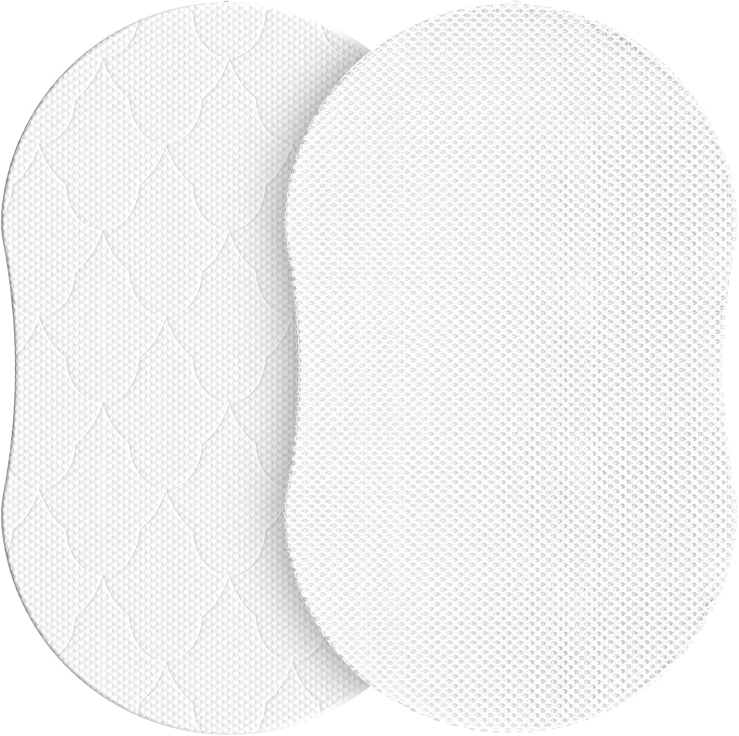 30x18 Oval Bassinet Mattress: 2" Thick Dual Side Gel Memory Foam Bassinet Mattress Fit for Halo Swivel/Luxe/Glide/Flex/Premiere Series Sleeper Bassinest - All-Season Design