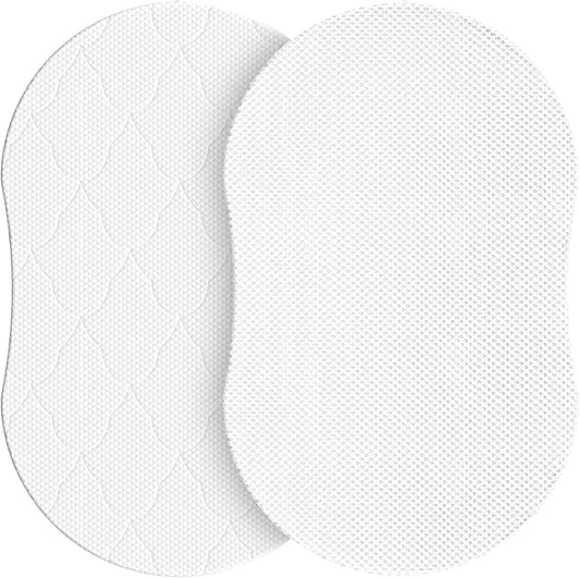 30x18 Oval Bassinet Mattress: 2" Thick Dual Side Gel Memory Foam Bassinet Mattress Fit for Halo Swivel/Luxe/Glide/Flex/Premiere Series Sleeper Bassinest - All-Season Design