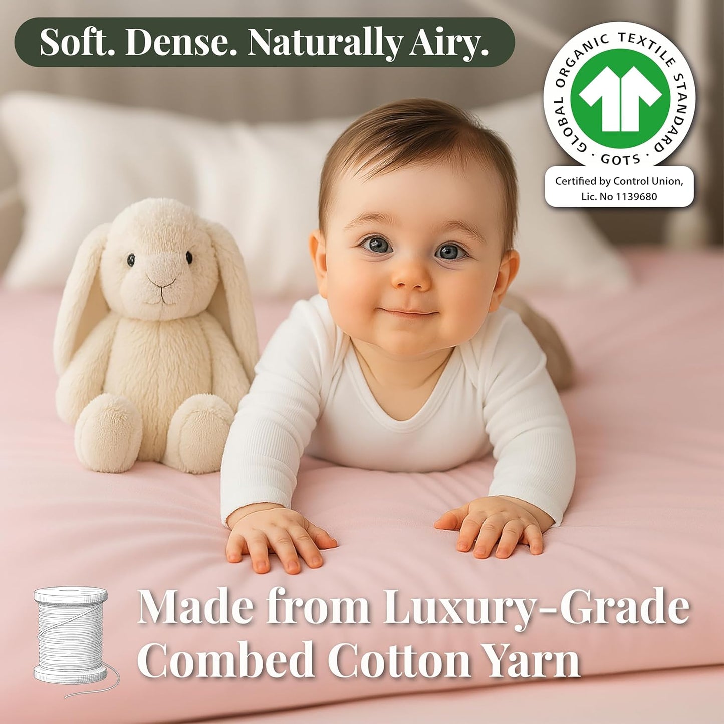 SNOO Compatible GOTS Organic Bassinet Sheets - Aegean Heritage Turkish Cotton 200 GSM - Feel The Quality at First Touch - Halo Bassinet / 100% Cotton SNOO Smart Sleeper Mattress (2 Pack) Boy & Girl
