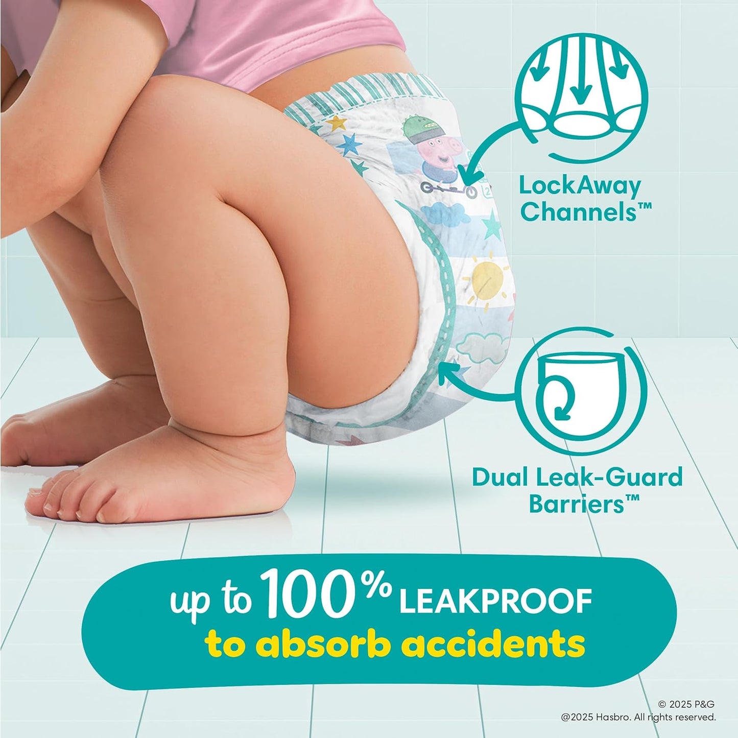 Pampers Training Pants - Easy Ups Girls & Boys - Size 4T-5T, 56 Count, Peppa Pig Potty Underwear (Packaging May Vary)