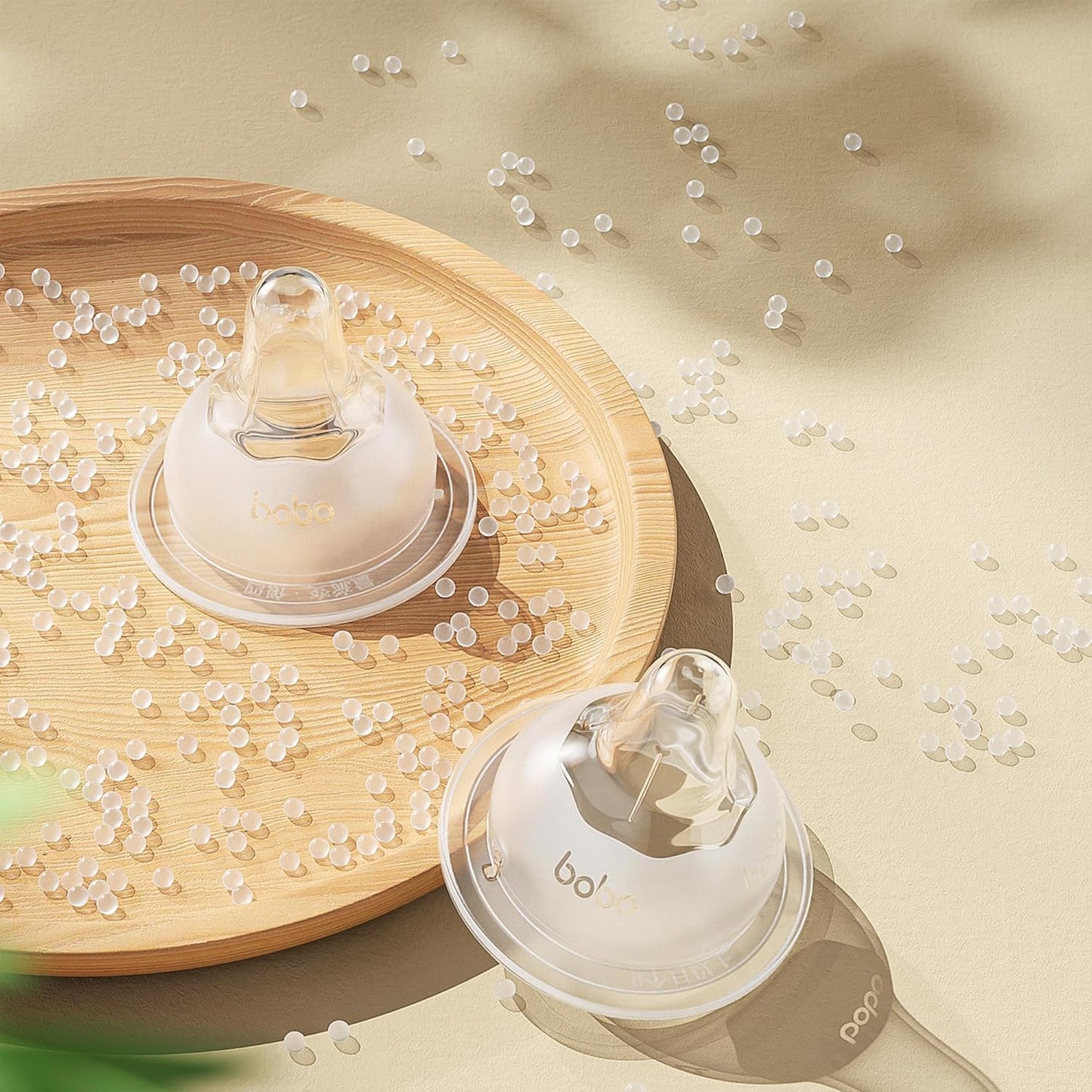 YOHKOH Glass Baby Bottles with Slow Flow Nipple, Newborn Anti-Colic Baby Bottles for 0+ Months, Wide Neck Feeding Bottle, Clear (Red, 5oz (Pack of 4))