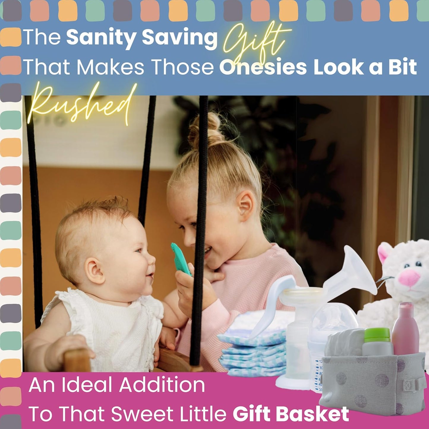 Teethers for Babies 6-12 Months - Baby Elefun 5x Pain Relief Toddler Teether. No More Ouch for Mom Anti Bite Trainer. Nurtures Grasping, Passing, Hand Eye Coordination. Silicone Baby Teething Toy Ring