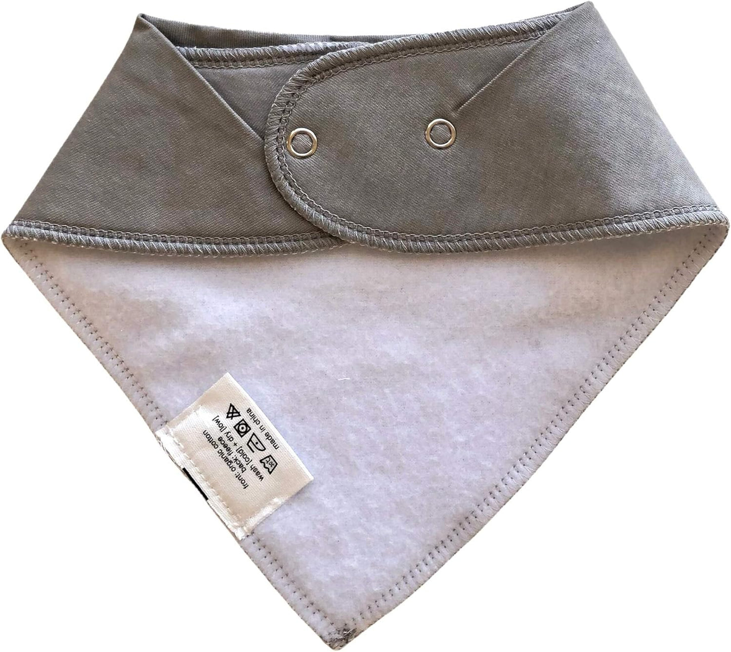 Denver James Bandana Feeding Drool Baby Bib I Soft Organic Cotton I Fleece Back