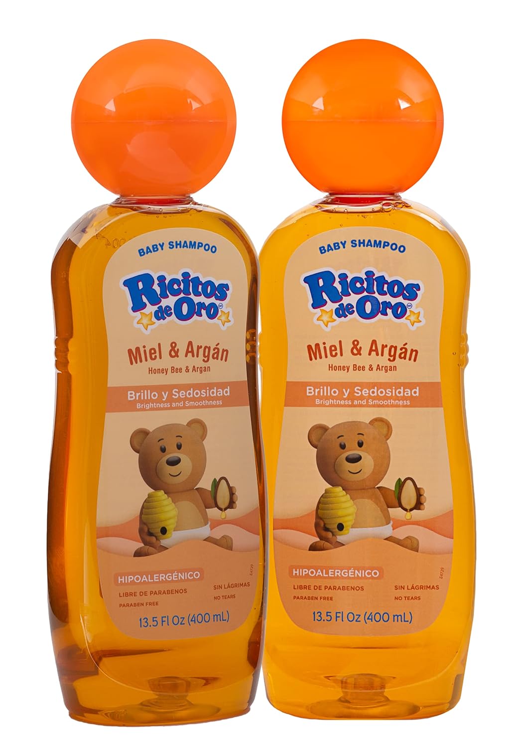 Ricitos de Oro Baby Shampoo Cleansing Shampoo with Natural Extract No more tears Hypoallergenic 2-Pack of 13.5 FL Oz, 2 Bottles