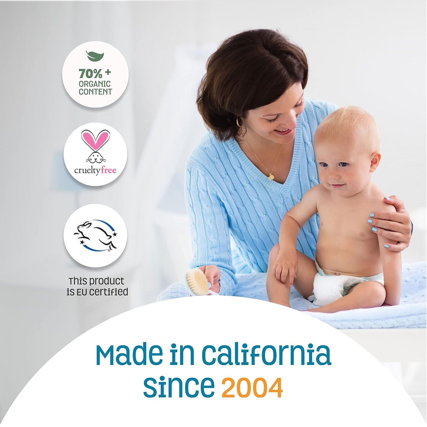 Nature's Baby Gentle Cleansing Bath & Shower Oil Combination For Mom and Baby, Formulated for Dry & Sensitive Skin, No Sulfate, DEA, Preservatives or Paraben, Coconut Pineapple, 4 Oz