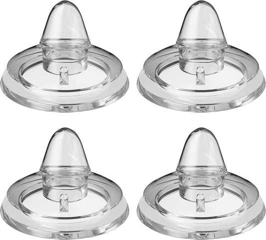 Sippy Spout Nipples for Philips Avent Natural Baby Bottle,My Grippy Spout Sippy Cup and Natural Trainer Sippy Cup,Leak-Proof Replacement Silicone Bottle Spouts Nipple BPA-Free, 6m+, 4 Count