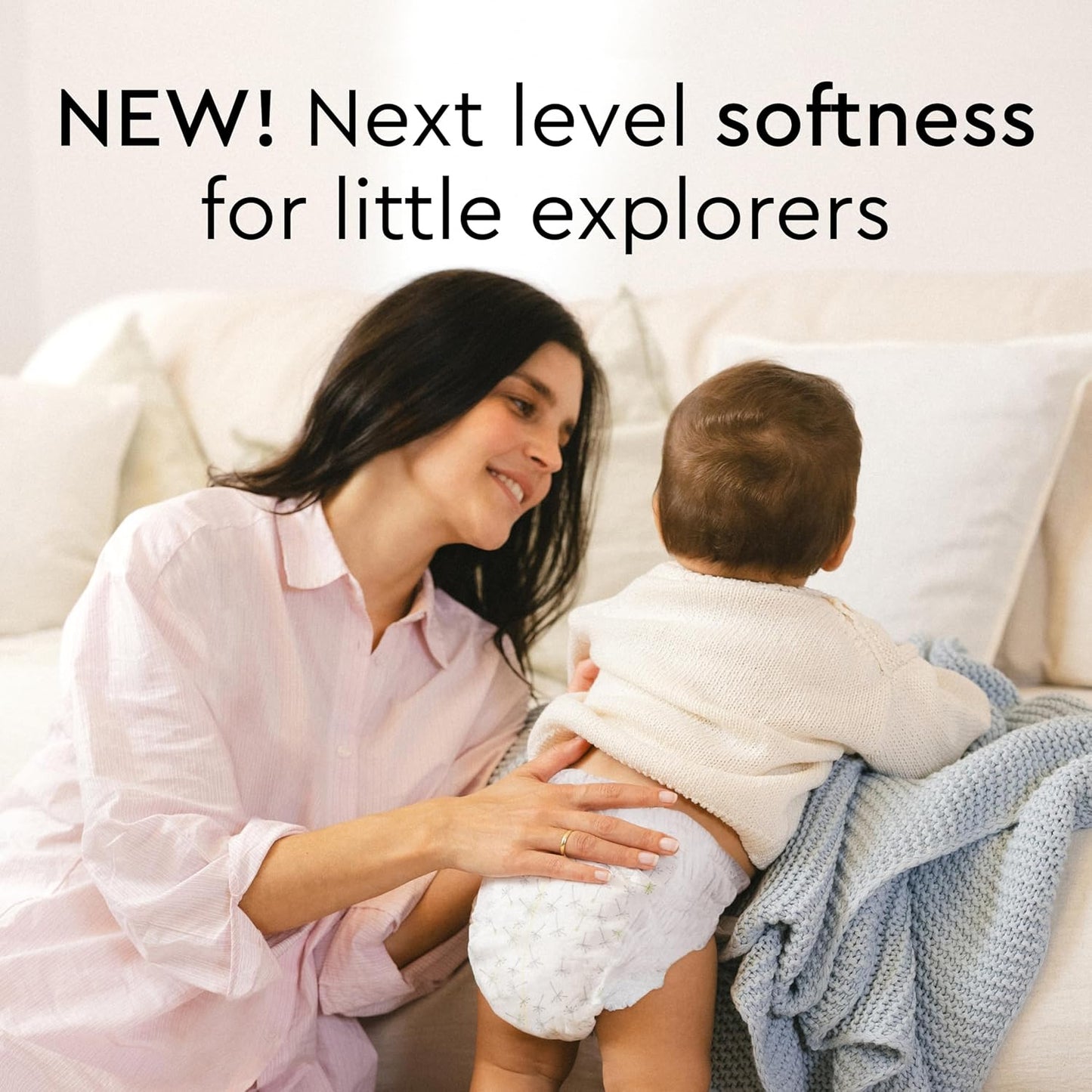 LILLYDOO Diaper Pants Toddlers - Size 7 (33+ lbs), Half-Monthly Supply (51 Count), Skin-Friendly, Ultrasoft, Chlorine-Free, Snug Fit & Absorbent Pull On Diapers