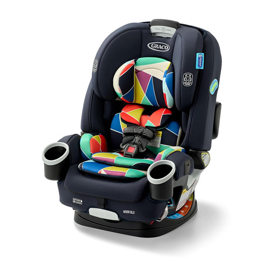 Graco 4Ever DLX 4-in-1 Car Seat, Infant to Toddler Car Seat, with 10 Years of Use, Rear-Facing, Forward-Facing, Highback and Backless Booster Seat, Geo Pop