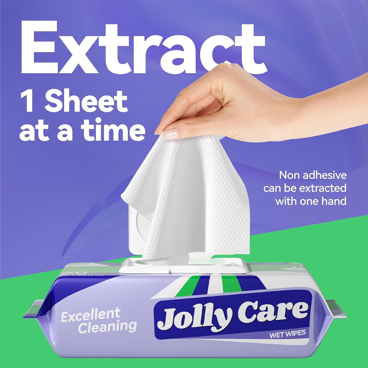 Wet Wipes for Adults, Adult Wipes for Hands and Body, Unscented Hand Wipes, Fragrance-free, Alcohol-free, 99% EDI Pure Water and Aloe, 4 Flip-Top Packs (240 Wipes Total)