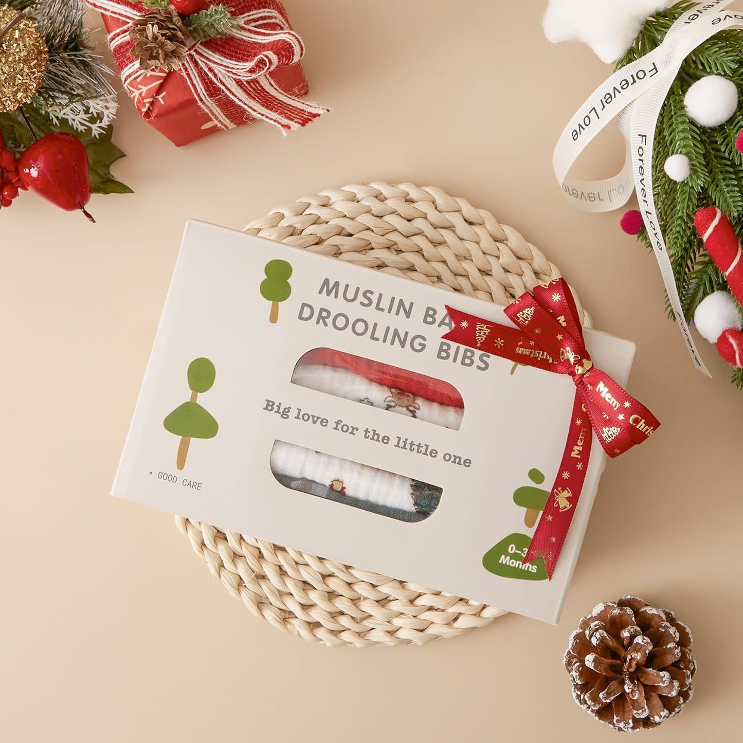 Susurration Muslin Baby Drool Bibs 6Pack Soft Triangular Adjustable Baby Bandana Bibs for Unisex Baby Girls & Boys