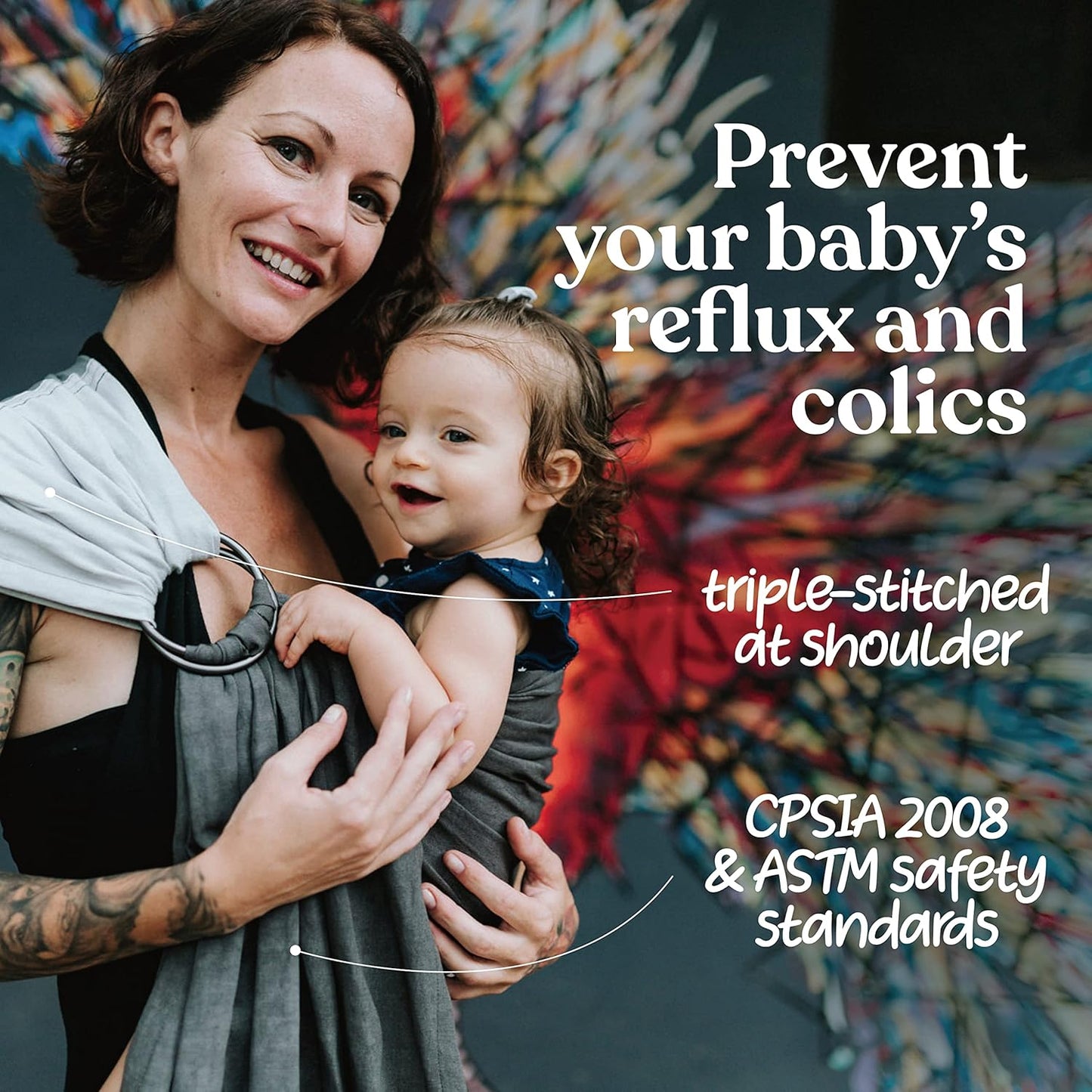 Nalakai Ring Sling Baby Carrier, Soft Linen Baby Sling, Baby Wrap, Comfort, Style, and Giving Back - Carry Your Little One with Love