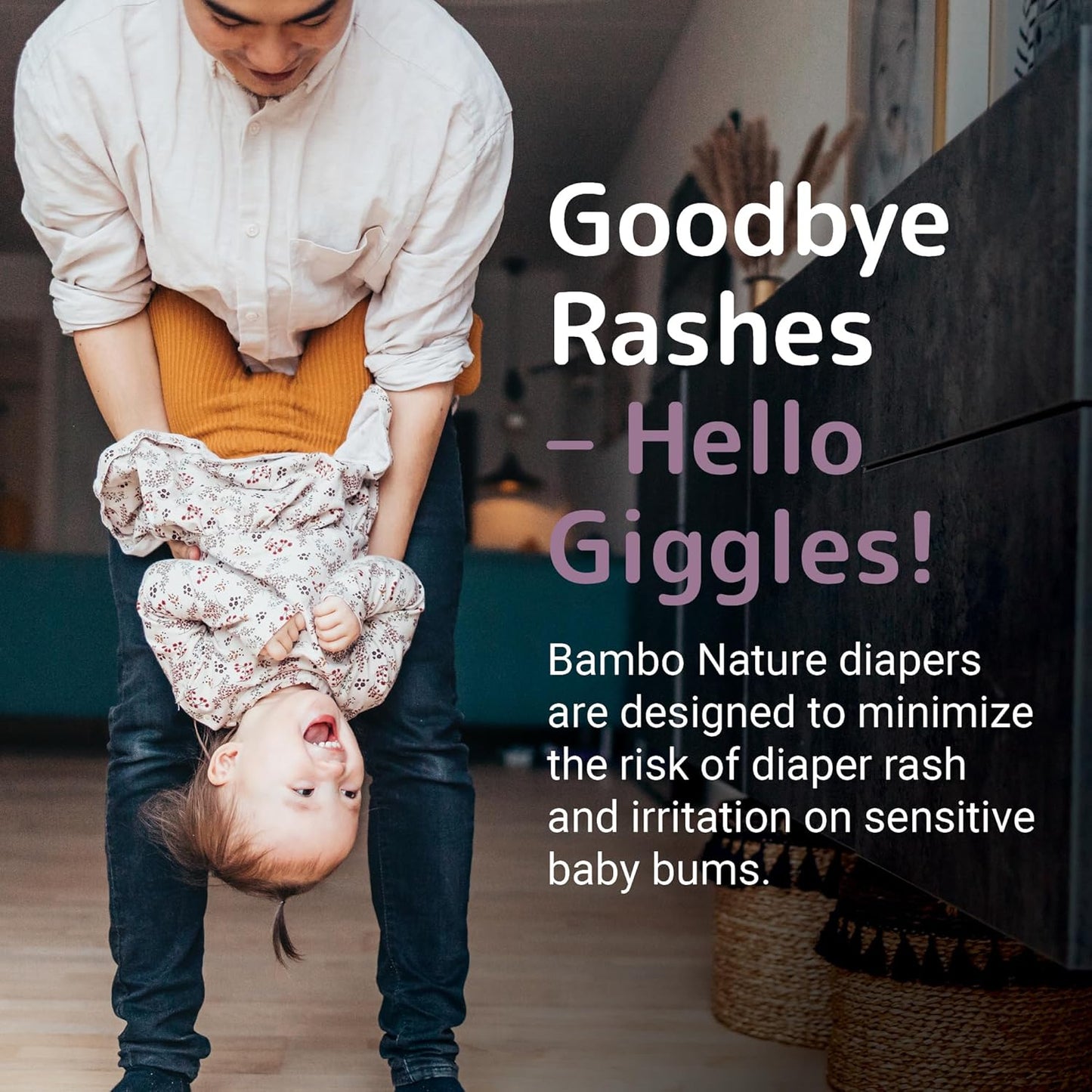 Bambo Nature Hypoallergenic Baby Diapers, Eco-Labelled Sustainable Diapers, Enhanced Leakage Protection, Totally Chlorine-free, Skin Friendly, and Super Absorbent - Size 3 (174 Count)