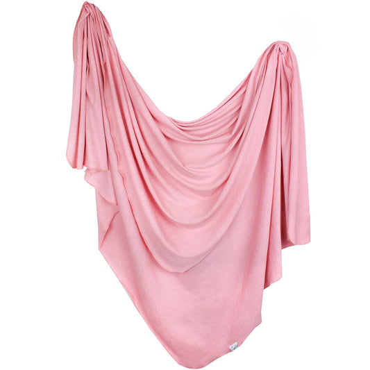 Copper Pearl Baby Swaddle Blanket - Premium Knit Baby Blanket, Large Soft Stretchy Receiving Blankets for Baby Girl, Swaddles for Newborn, Infant, and Toddler (Darling)