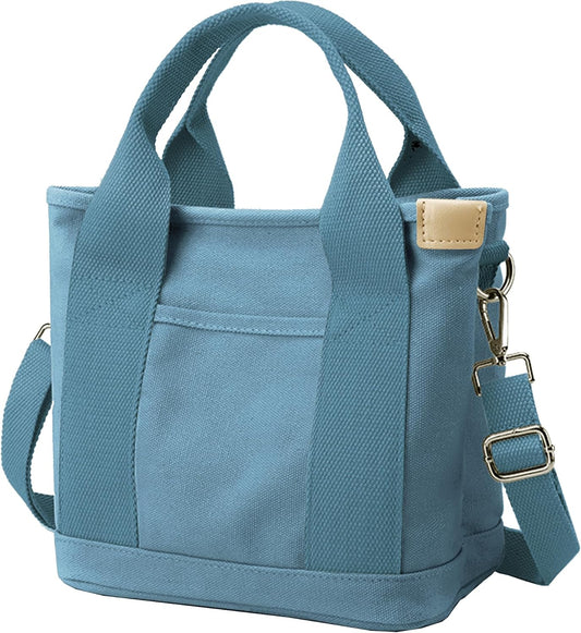 Small Tote Bag with Zipper Tote Bag for Women Canvas Crossbody Bag Shoulder Bag Satchel Hobo Bag Messenger Bag 2025