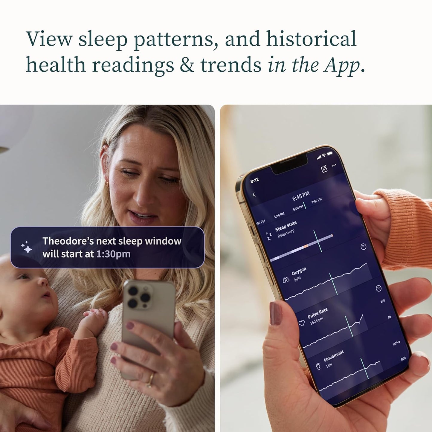 Dream Sock – Smart Wearable Baby Monitor - Infant Pulse Oximeter Tracks Oxygen & Heart Rate | Parents Receive Alerts, Sleep & Health Insights via App | FDA Cleared