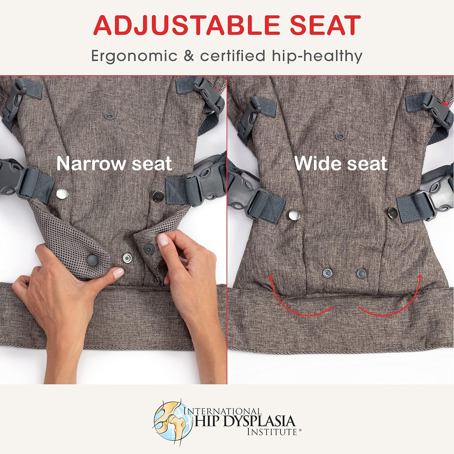 YOU+ME 4-in-1 Baby Carrier Newborn to Toddler 8-32 lbs - All-Position, Hip-Healthy Newborn Carrier, Adjustable Baby Carriers with Breathable 3D Mesh Panels & 2-in-1 Snap-On Bib (Black)