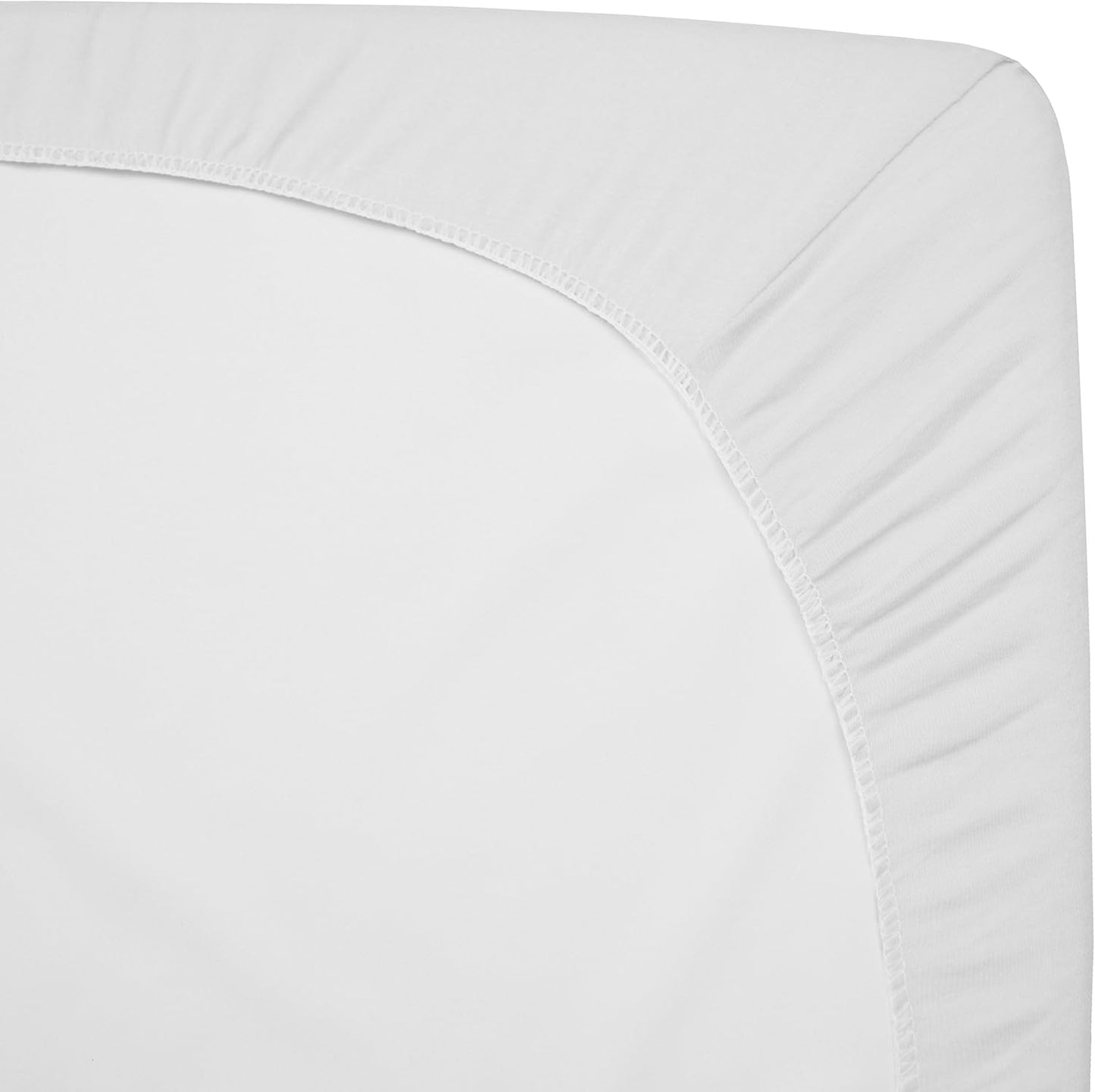 American Baby Company 100% Natural Cotton Fitted Cradle/Bassinet Sheet 36" x 18" - Soft, Breathable & Hypoallergenic Bed Sheet, White, Neutral for Boys & Girls