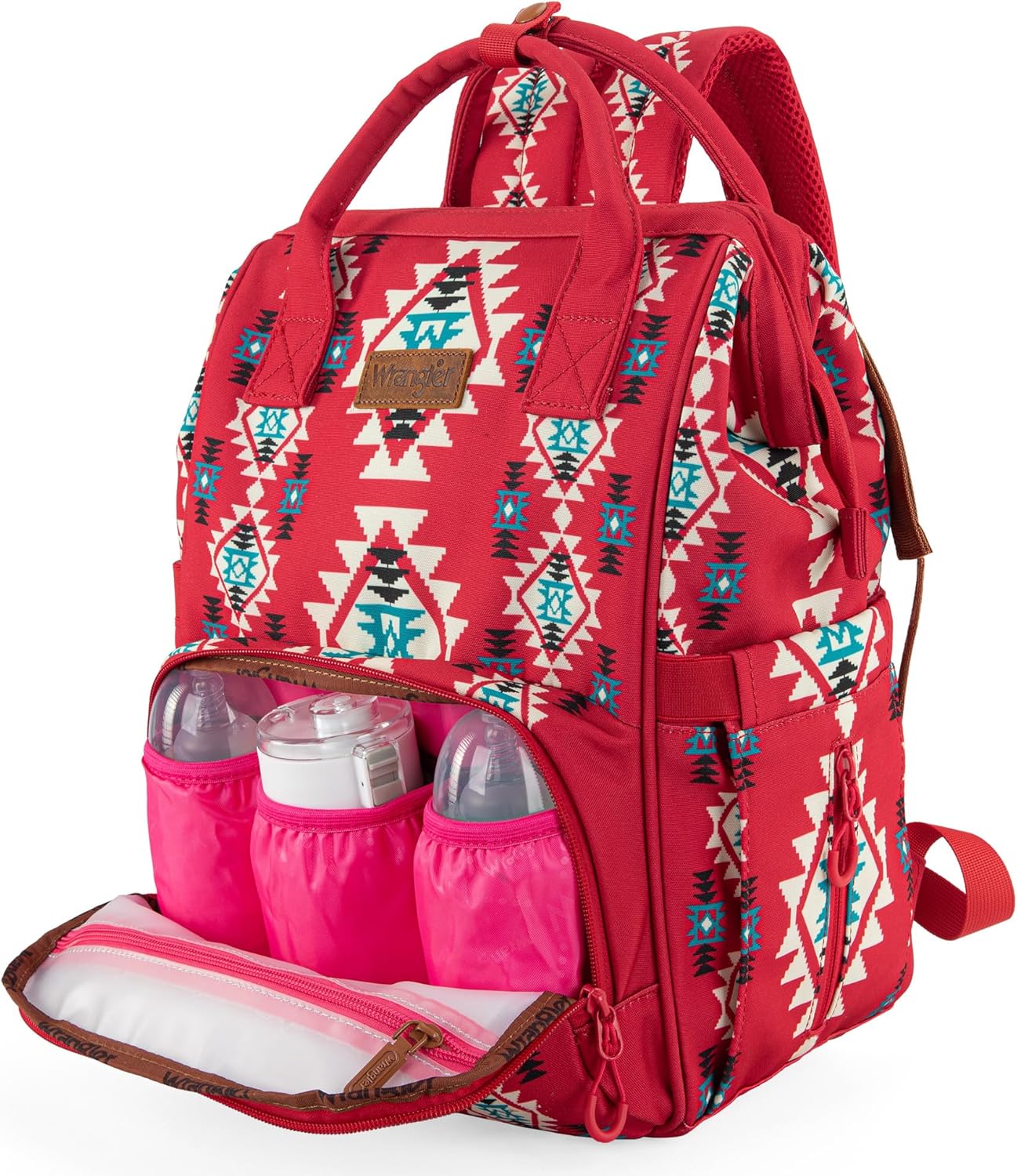 Montana West Wrangler Callie Diaper Bag Backpack with Stroller Straps Multifunction Baby Travel Bag WG2204-9110BDY