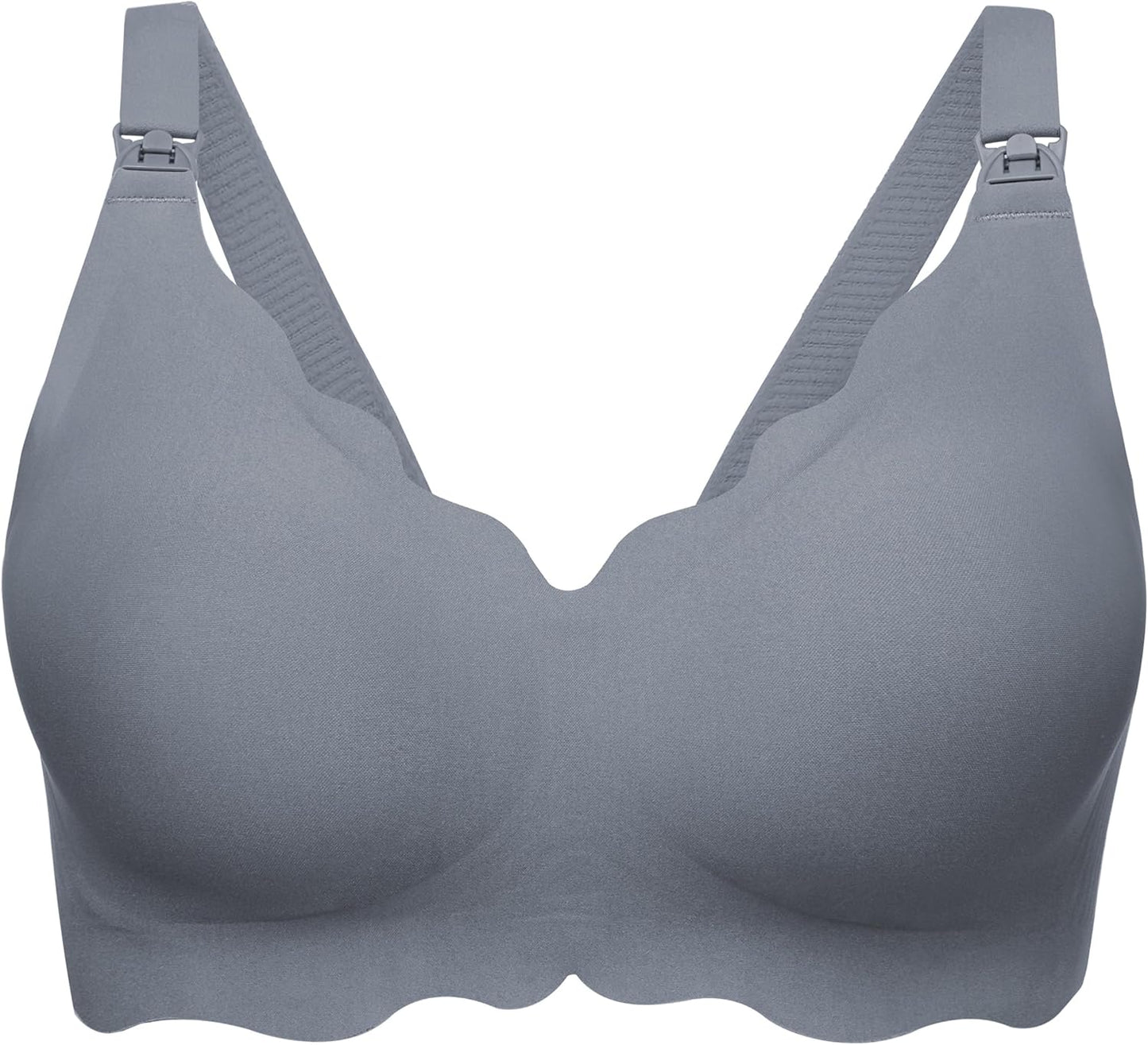 Angelhood Nursing Bras for Breastfeeding Ultra Comfort Seamless Maternity Bra Wireless Pregnancy Bralette with Bra Extender