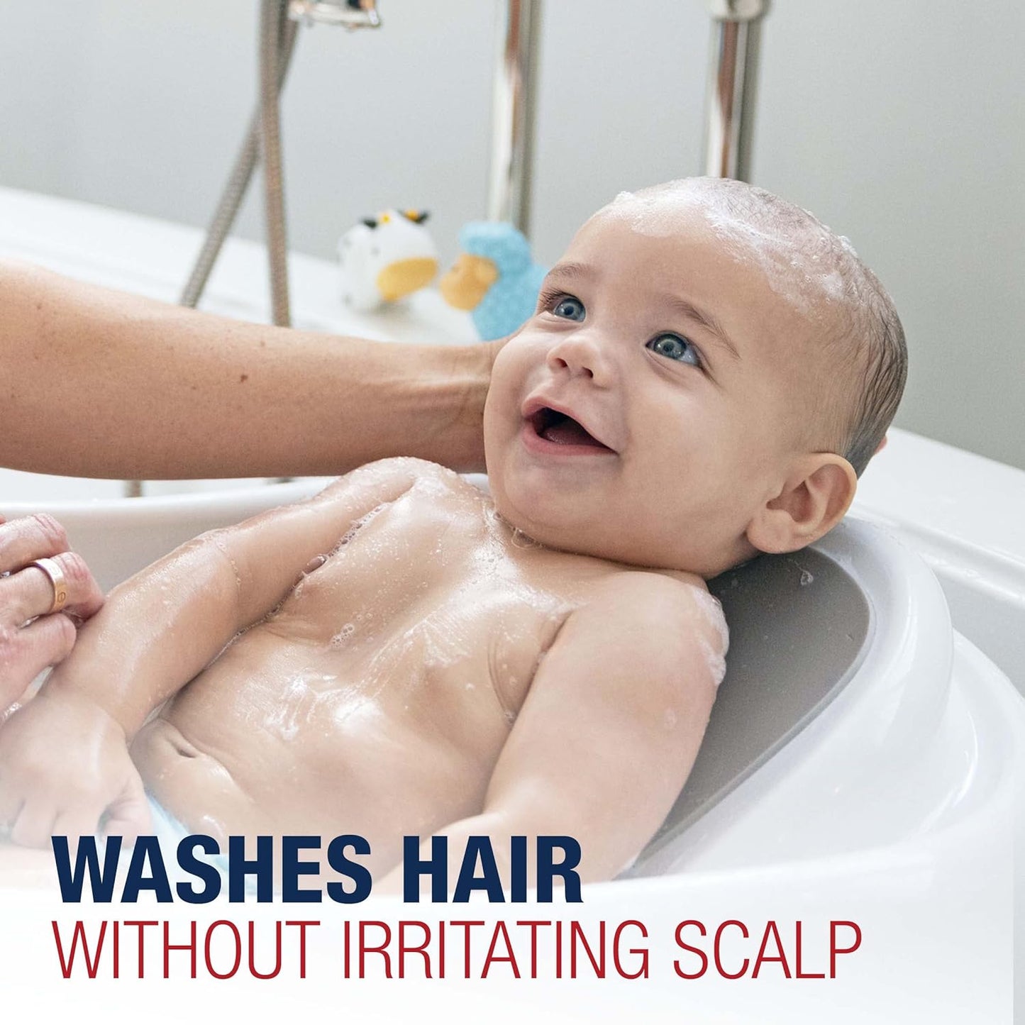 Aquaphor Baby Wash and Shampoo, Unscented Baby Shampoo and Wash, 25.4 Fl Oz Pump Bottle