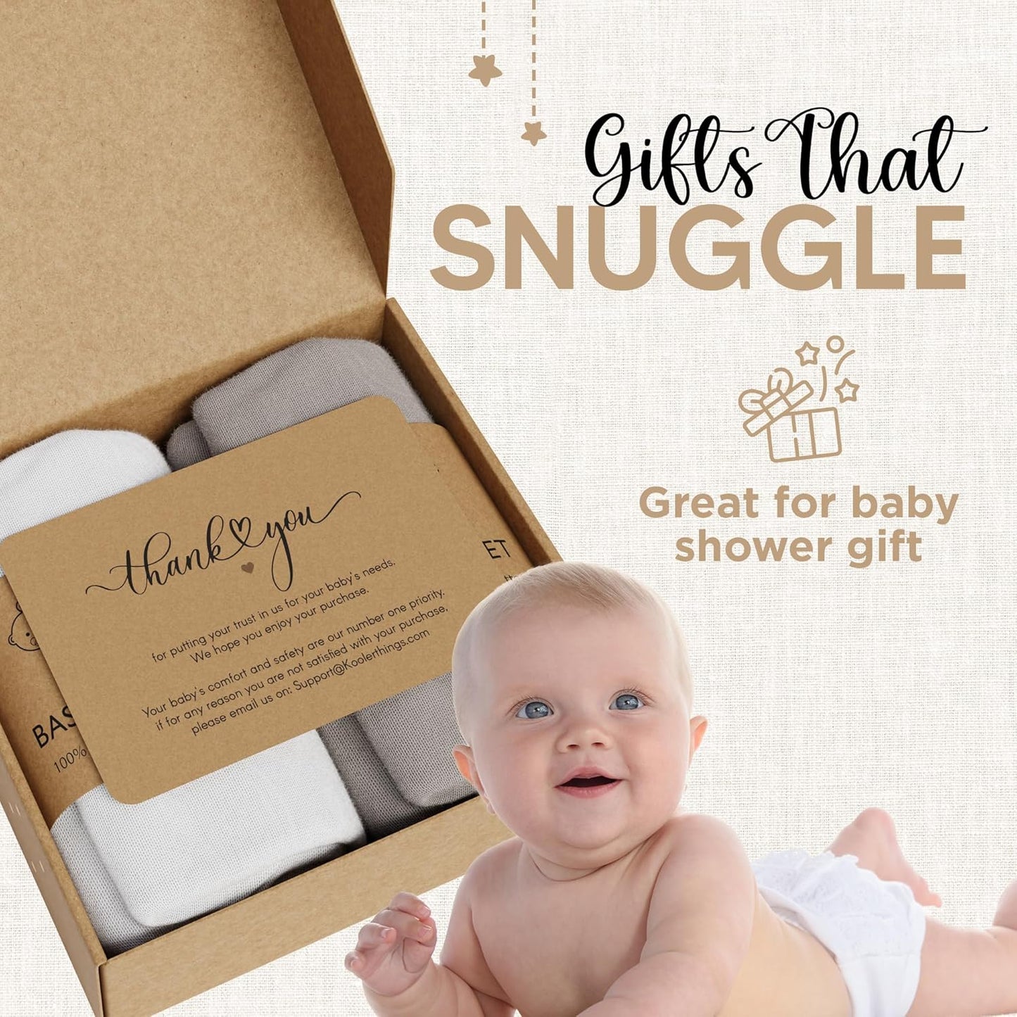 Bassinet Fitted Sheets - Compatible with Amke, Ronbei, Pamobabe, and Nordmiex | 100% Organic Jersey Cotton - White + Grey | 32x19 (2 Pack)