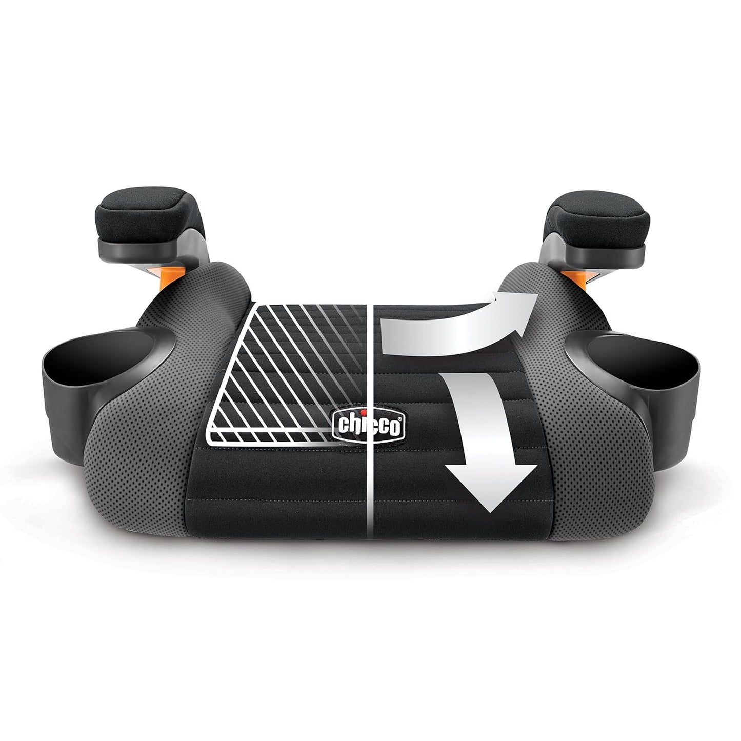 Chicco GoFit Backless Booster Car Seat Without Latch Attachment, Travel Booster Seat for Car, Portable Car Booster Seat for Children 40-110 lbs. | Shark/Black/Grey