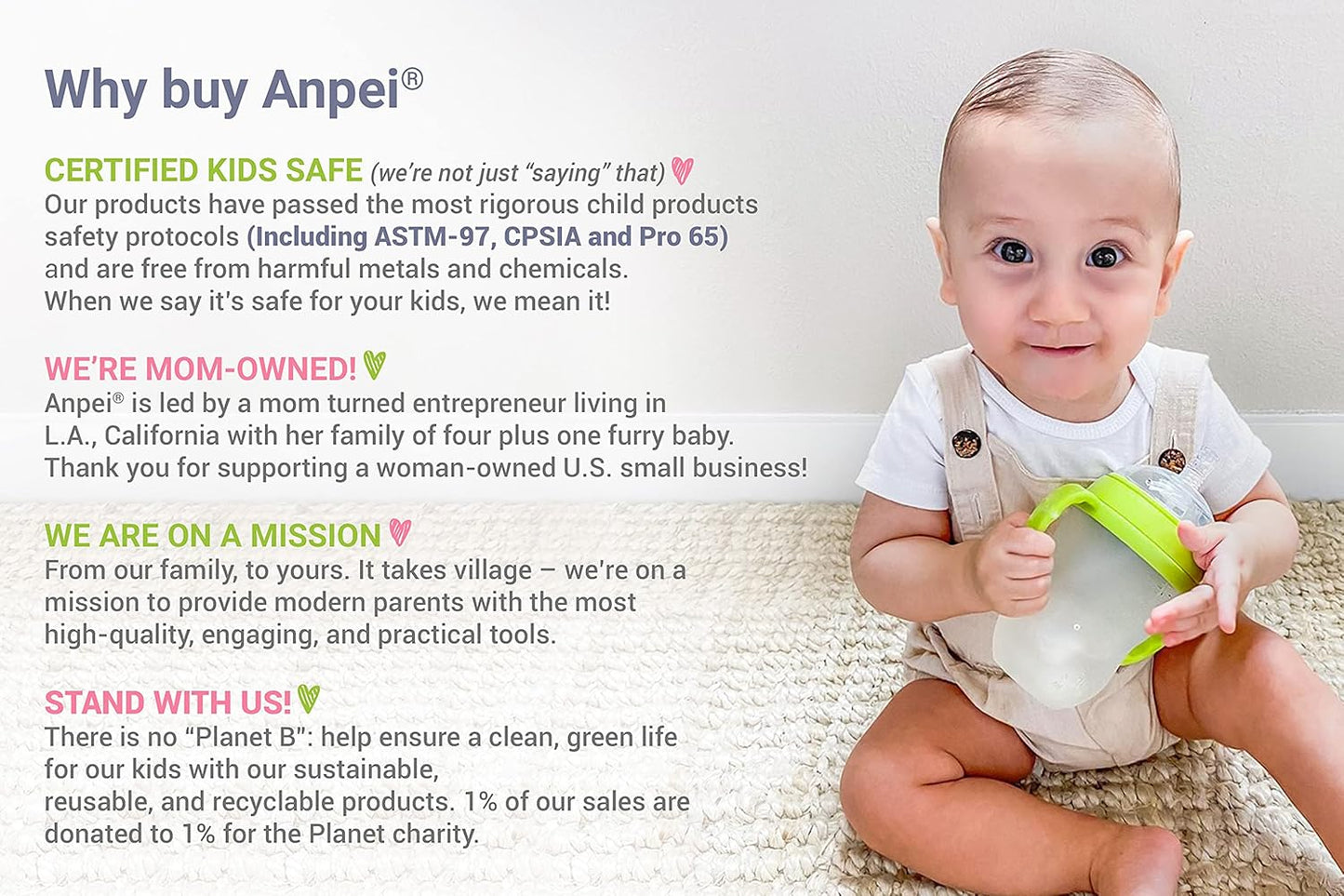 Sippy Cup Soft Spout Transitional Nipple Kit for Comotomo Baby Bottles, 5 oz and 8 oz