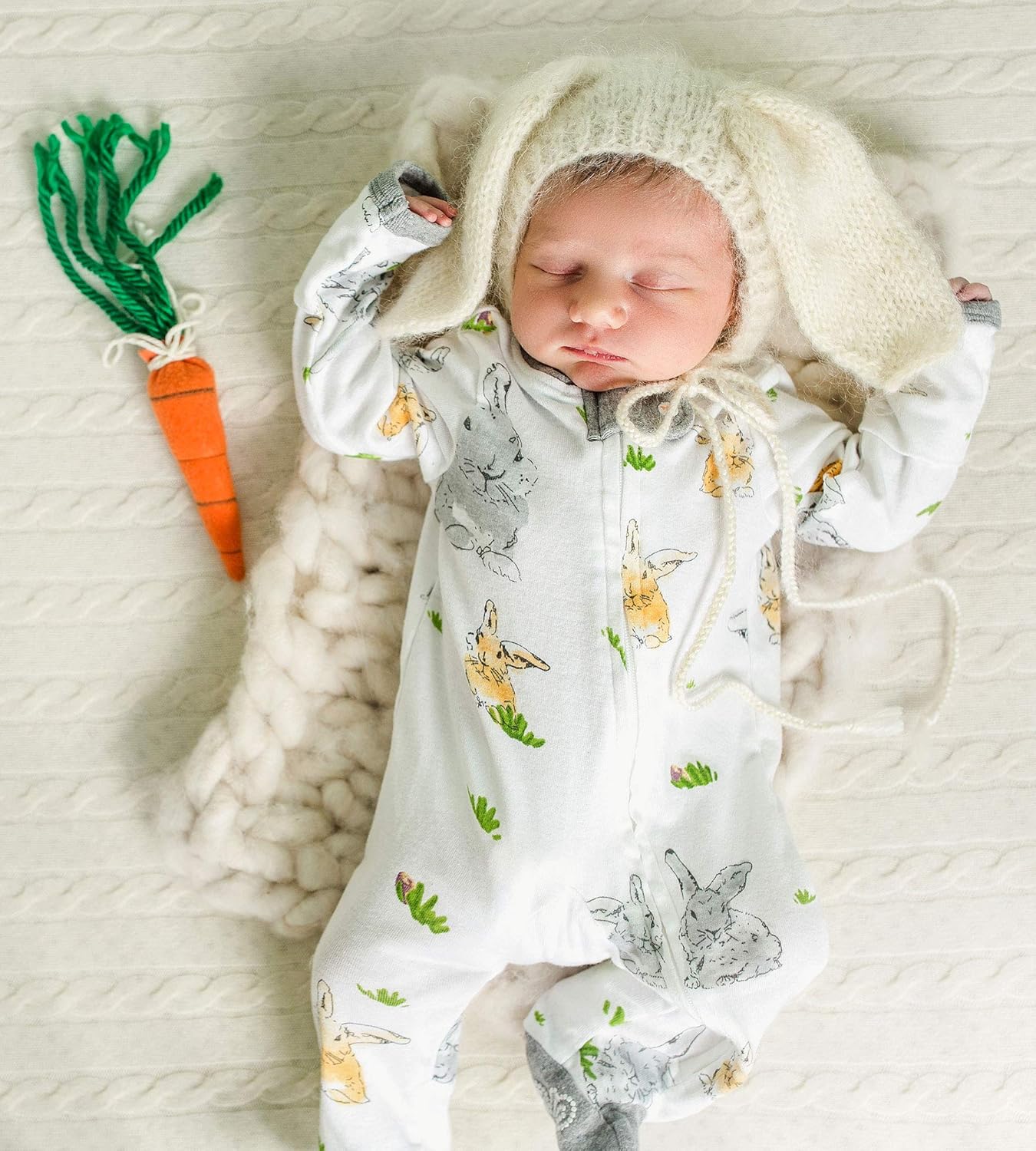Burt’s Bees Baby Boys' One-Piece Sleep and Play 100% Organic Cotton PJs