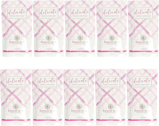 FOREVER NEW Granular Detergent Powder - Delicate Laundry Care Wash - Original Scented, 1 oz Travel Packets x10