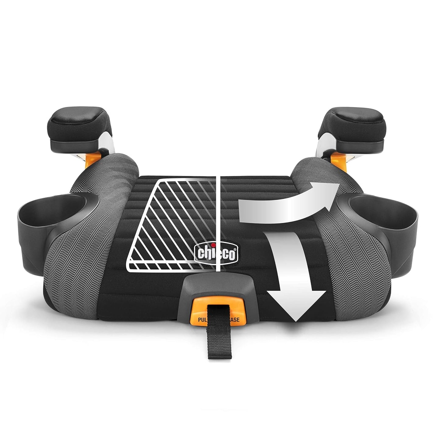 Chicco GoFit Plus Backless Booster Car Seat with Latch Attachment and Quick-Release Latch Removal, Travel Booster Seat for Car, Portable Car Booster Seat for Children 40-110 lbs. | Vivaci/Pink