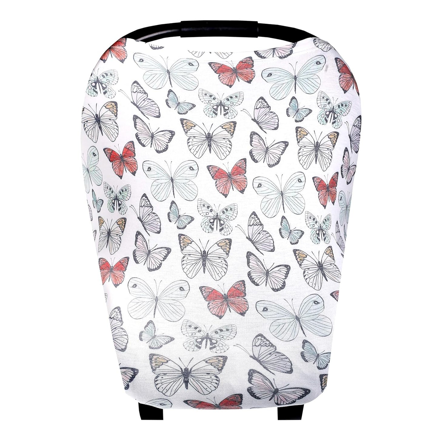 Baby Car Seat Cover Canopy and Nursing Cover Multi-Use Stretchy 5 in 1 Gift Dot by Copper Pearl