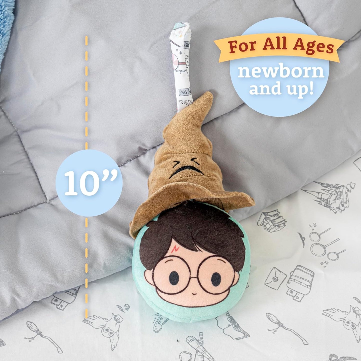 Kids Preferred Harry Potter Sorting Hat Mirror On The Go Rattle Plush Toy