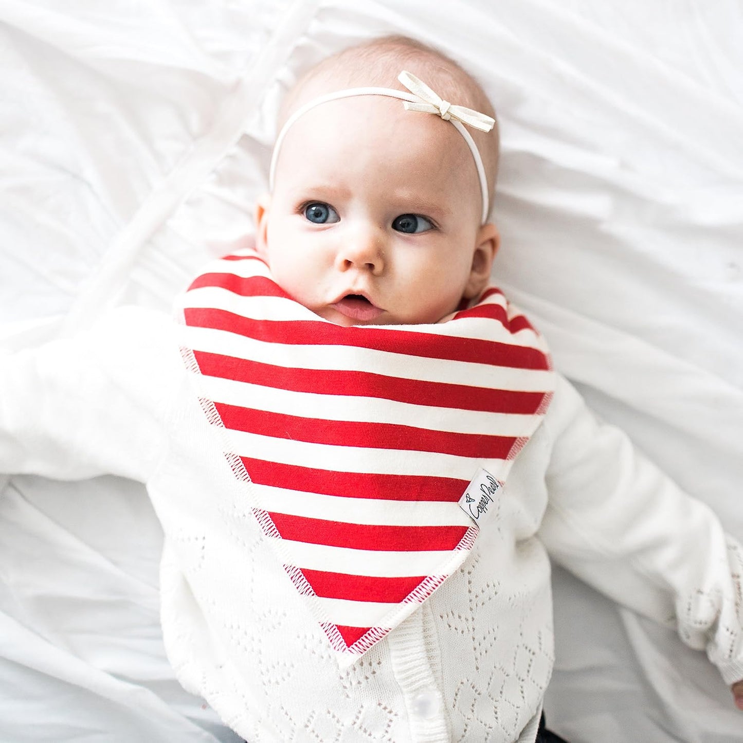 Copper Pearl Baby Bandana Drool Bibs for Drooling and Teething 4 Pack Gift Set Alpine, Soft Set of Cloth Bandana Bibs for Any Baby Girl or Boy, Cute Registry Ideas for Baby Shower Gifts