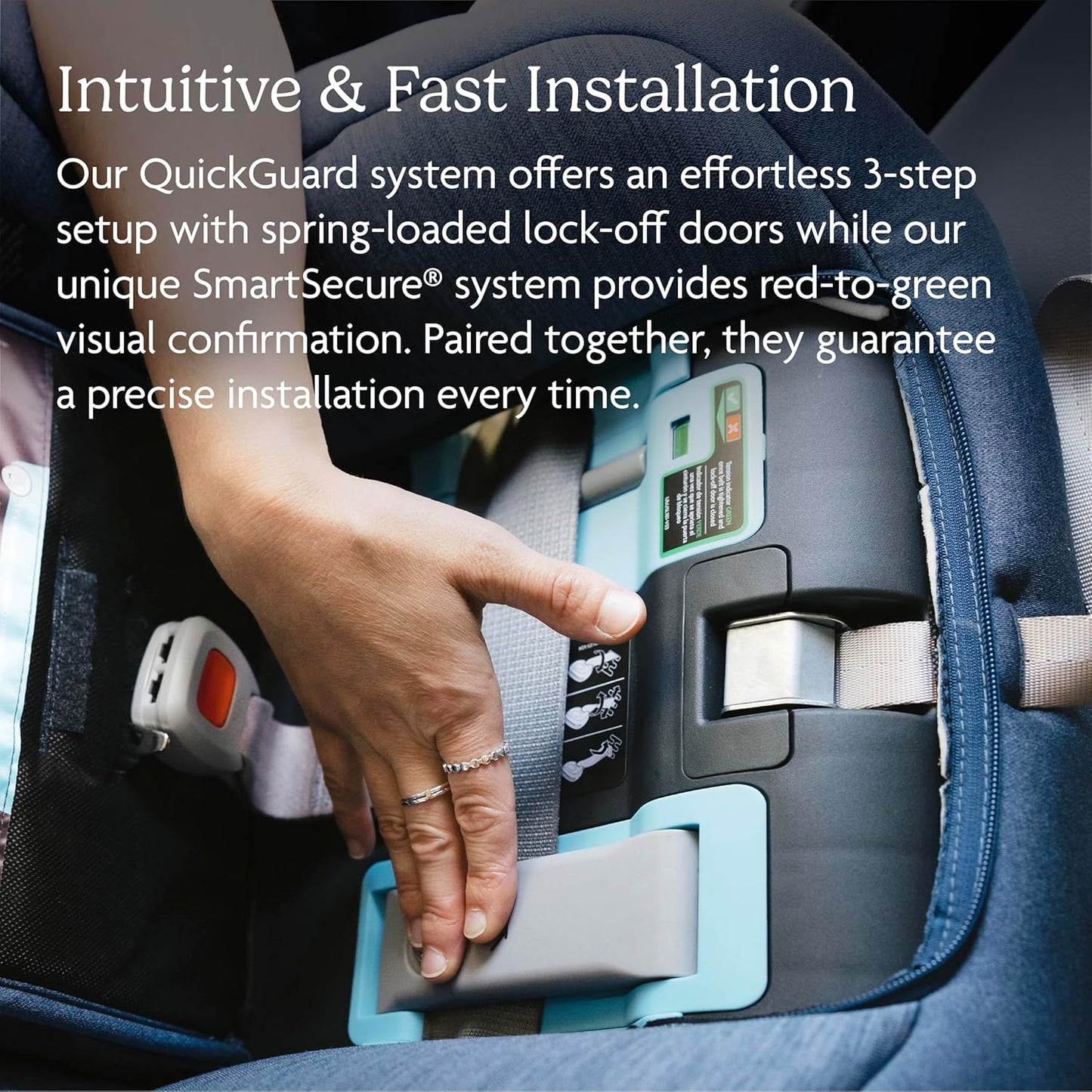 UPPAbaby Rove Convertible Car Seat - 2-in-1 Rear + Forward Facing - Quick + Secure 3-Step Install - Intuitive Safety Technology + Comfort Features - Cup Holder Included - Greyson (Grey Mélange)