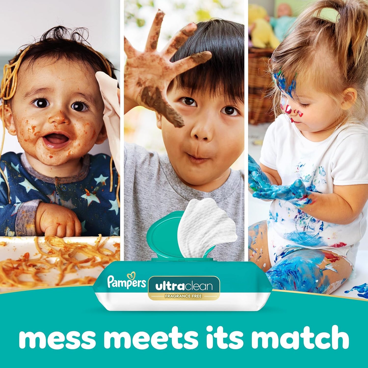 Pampers Ultra Clean Baby Wipes (Previously 'Free & Gentle'), 99% Water, Hypoallergenic, Unscented, 100% Plant Based, Plastic-Free, 936 Baby Wipes Total (12X Flip-Top Packs) [Packaging May Vary]