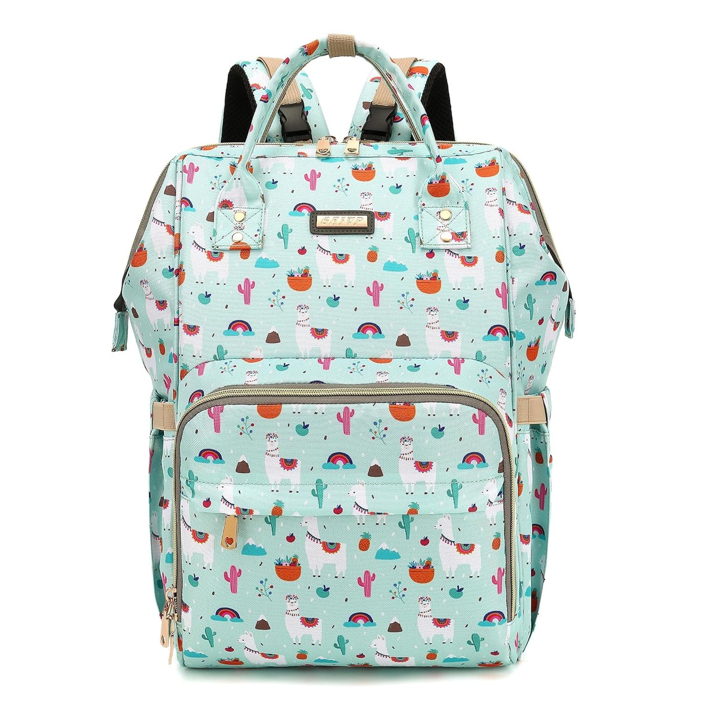 Diaper Bag Backpack, Diaper Bags for Baby Girls Boys, Baby Bags for Moms Dads, Nappy Changing Bag with Insulated Pockets,Multi-functional Waterproof Backpack with Stroller straps-Green