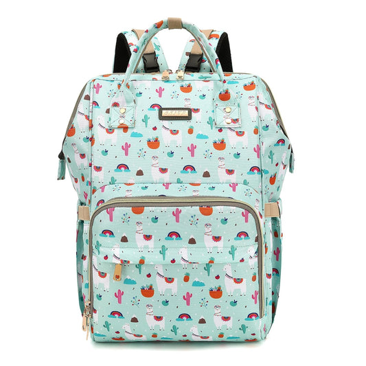 Diaper Bag Backpack, Diaper Bags for Baby Girls Boys, Baby Bags for Moms Dads, Nappy Changing Bag with Insulated Pockets,Multi-functional Waterproof Backpack with Stroller straps-Green