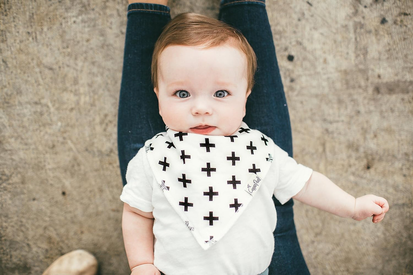 Copper Pearl Baby Bandana Drool Bibs for Drooling and Teething 4 Pack Gift Set Indie, Soft Set of Cloth Bandana Bibs for Any Baby Girl or Boy, Cute Registry Ideas for Baby Shower Gifts